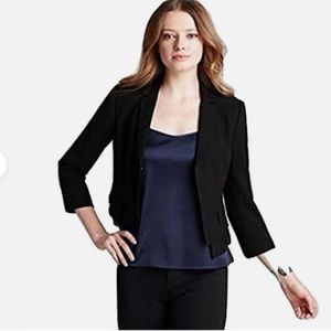 Elie Tahari Sisi Blazer with Leather trim Sz 4